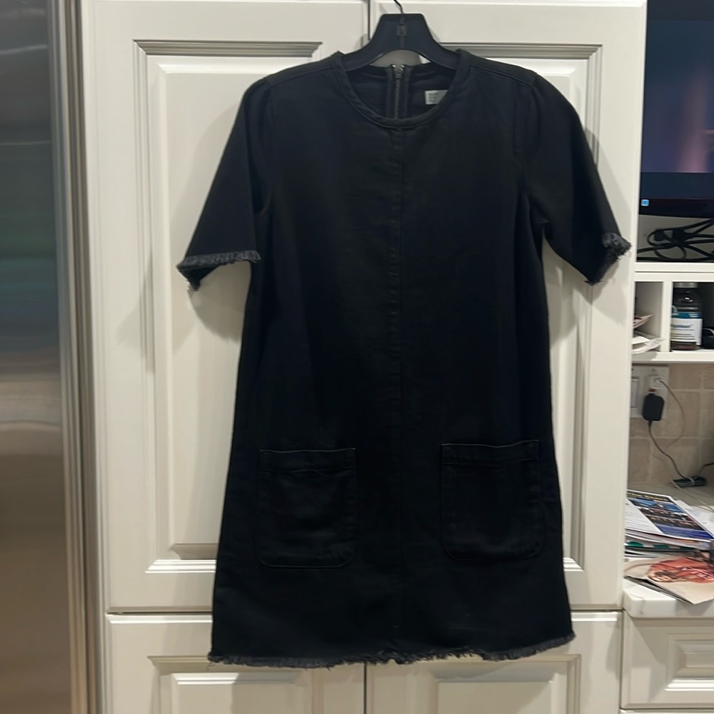 Top Shop MOTO.  Dark Denim A-Line Dress. 2